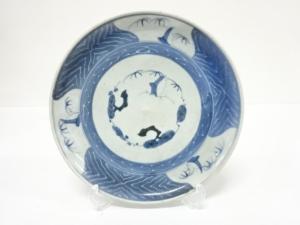 古伊万里　染付　八寸皿